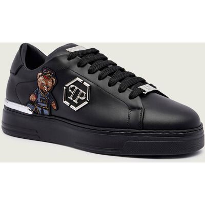 Philipp Plein Skórzane sneakersy Teddy Doorman czarny 41 Philipp Plein Skórzane sneakersy Teddy Doorman czarny 41