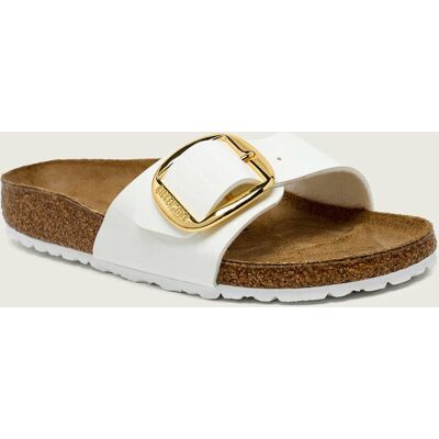 Birkenstock Skórzane klapki Madrid Big Buckle BF biały 36 Birkenstock Skórzane klapki Madrid Big Buckle BF biały 36