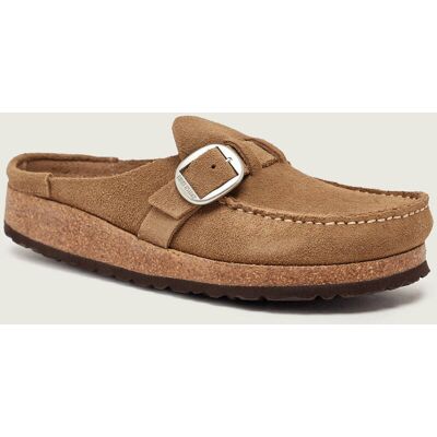 Birkenstock Mule Buckley narrow fit zamsz beżowy 39 Birkenstock Mule Buckley narrow fit zamsz beżowy 39