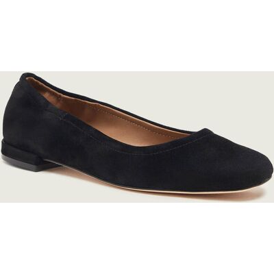 Boss BLACK Baleriny Luara zamsz czarny 36 Boss BLACK Baleriny Luara zamsz czarny 36