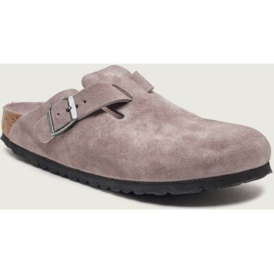 Birkenstock Mule Boston narrow fit zamsz fioletowy 38 Birkenstock Mule Boston narrow fit zamsz fioletowy 38