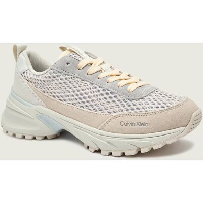 Calvin Klein Skórzane sneakersy HIKE RUNNER LACE UP TECHMIX szary 39 Calvin Klein Skórzane sneakersy HIKE RUNNER LACE UP TECHMIX szary 39