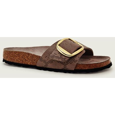 Birkenstock Klapki Madrid Big Buckle z dodatkiem skóry regular fit beżowy 40 Birkenstock Klapki Madrid Big Buckle z dodatkiem skóry regular fit beżowy 40