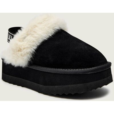 Liu Jo Mule JANE 10 zamsz shearling czarny 40 Liu Jo Mule JANE 10 zamsz shearling czarny 40