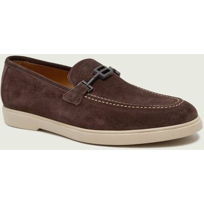 Baldinini Loafersy zamsz brązowy 43 Baldinini Loafersy zamsz brązowy 43