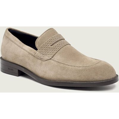 Boss BLACK Mokasyny Loafersy Tayil zamsz beżowy 42 Boss BLACK Mokasyny Loafersy Tayil zamsz beżowy 42