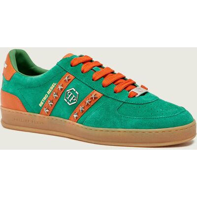 Philipp Plein Sneakersy RETRO REBEL zamsz zielony 43 Philipp Plein Sneakersy RETRO REBEL zamsz zielony 43