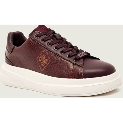 Guess Sneakersy ELBA z dodatkiem skóry bordowy 42 Guess Sneakersy ELBA z dodatkiem skóry bordowy 42