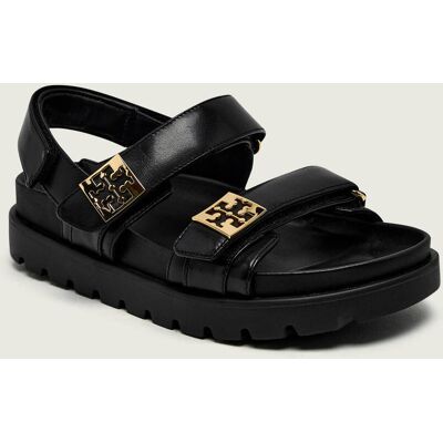TORY BURCH Skórzane sandały MELLOW SPORT czarny 38 TORY BURCH Skórzane sandały MELLOW SPORT czarny 38
