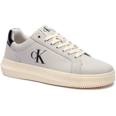 Calvin Klein Jeans Skórzane sneakersy Chunky szary 40 Calvin Klein Jeans Skórzane sneakersy Chunky szary 40