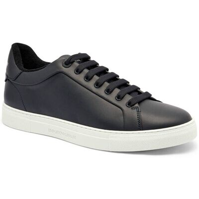 Giorgio Armani Emporio Armani Skórzane sneakersy granatowy 45 Giorgio Armani Emporio Armani Skórzane sneakersy granatowy 45