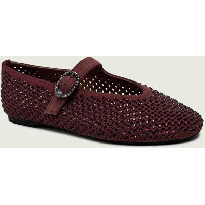 Kurt Geiger Baleriny Mayfair Mary Jane zamsz bordowy 40 Kurt Geiger Baleriny Mayfair Mary Jane zamsz bordowy 40