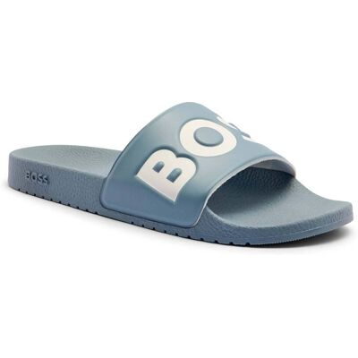 Boss BLACK Klapki Aryeh_Slid błękitny 40 Boss BLACK Klapki Aryeh_Slid błękitny 40