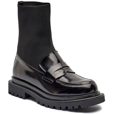Marc Cain Skórzane loafersy czarny 37 Marc Cain Skórzane loafersy czarny 37