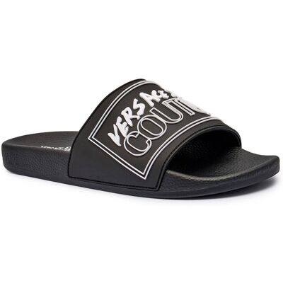 Versace Jeans Couture Klapki FONDO czarny 39 Versace Jeans Couture Klapki FONDO czarny 39