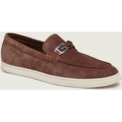 Guess Loafersy HEAWS zamsz brązowy 41 Guess Loafersy HEAWS zamsz brązowy 41