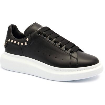 Alexander McQueen Skórzane sneakersy czarny 41 Alexander McQueen Skórzane sneakersy czarny 41
