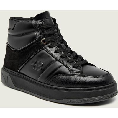 Baldinini Skórzane sneakersy czarny 45 Baldinini Skórzane sneakersy czarny 45