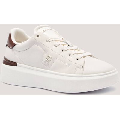 Tommy Hilfiger Skórzane sneakersy CHIC ecru 39 Tommy Hilfiger Skórzane sneakersy CHIC ecru 39