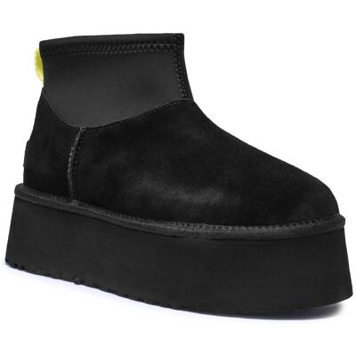 UGG Śniegowce Classic Mini Dipper wełna zamsz czarny 39 UGG Śniegowce Classic Mini Dipper wełna zamsz czarny 39