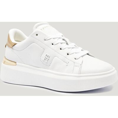 Tommy Hilfiger Skórzane sneakersy CHIC biały 40 Tommy Hilfiger Skórzane sneakersy CHIC biały 40