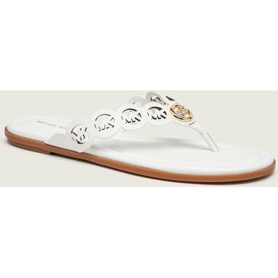 Michael Kors Skórzane japonki Janie biały 38 Michael Kors Skórzane japonki Janie biały 38