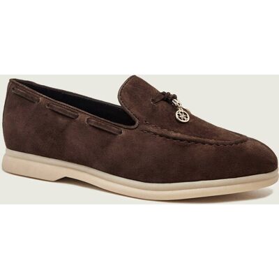 Guess Loafersy Aryanai zamsz brązowy 40 Guess Loafersy Aryanai zamsz brązowy 40
