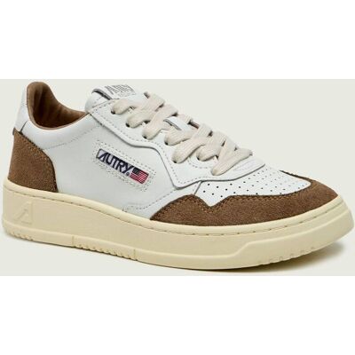 Autry Skórzane sneakersy zamsz biały 36 Autry Skórzane sneakersy zamsz biały 36