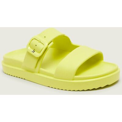 Tommy Hilfiger Klapki LIGHT DOUBLE STRAP limonkowy 40 Tommy Hilfiger Klapki LIGHT DOUBLE STRAP limonkowy 40