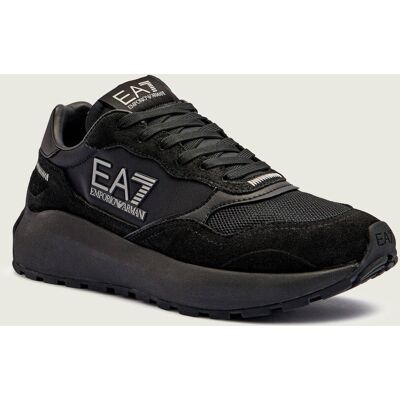 EA7 Sneakersy zamszu czarny 39 EA7 Sneakersy zamszu czarny 39