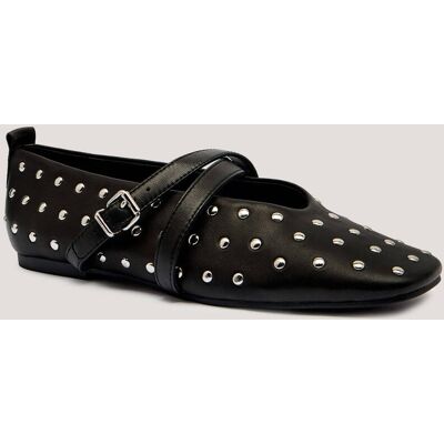 Tommy Jeans Skórzane baleriny Mary Jane czarny 38 Tommy Jeans Skórzane baleriny Mary Jane czarny 38