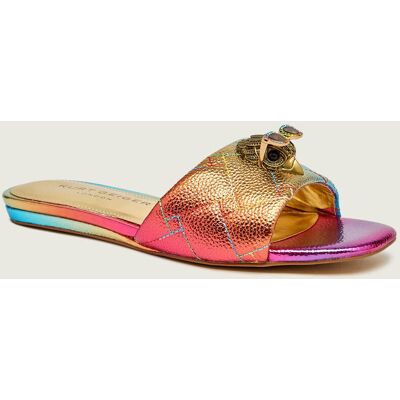 Kurt Geiger Skórzane klapki KENSINGTON multikolor 37 Kurt Geiger Skórzane klapki KENSINGTON multikolor 37