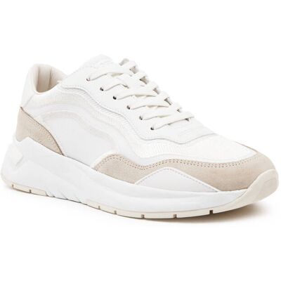 Boss BLACK Sneakersy Skylar_Runn_meemb z dodatkiem skóry beżowy 41 Boss BLACK Sneakersy Skylar_Runn_meemb z dodatkiem skóry beżowy 41