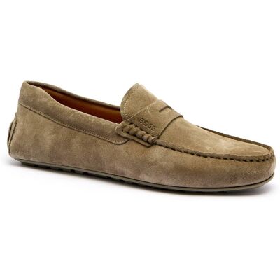 Boss BLACK Mokasyny Noel zamsz khaki 41 Boss BLACK Mokasyny Noel zamsz khaki 41
