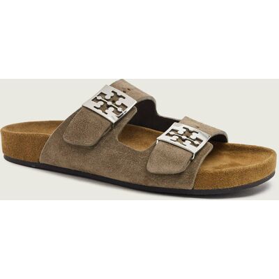 TORY BURCH Klapki Mellow zamsz beżowy 41 TORY BURCH Klapki Mellow zamsz beżowy 41