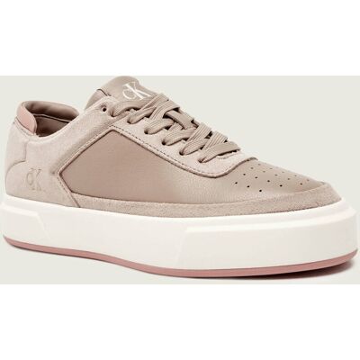Calvin Klein Skórzane sneakersy beżowy 39 Calvin Klein Skórzane sneakersy beżowy 39