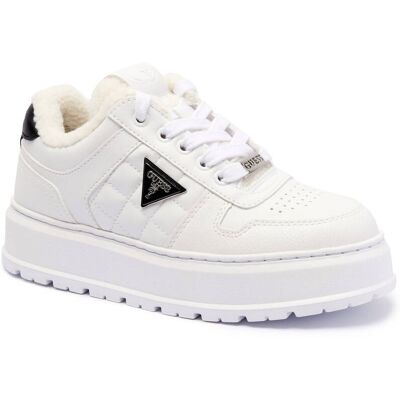 Guess Sneakersy Terria2 shearling biały 35 Guess Sneakersy Terria2 shearling biały 35