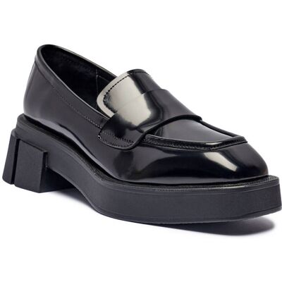 Marc Cain Skórzane loafersy czarny 41 Marc Cain Skórzane loafersy czarny 41