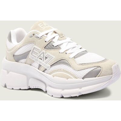 EA7 Sneakersy zamsz biały 43 EA7 Sneakersy zamsz biały 43