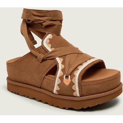 UGG Sandały W GOLDENSTAR HI ARTISTITCH zamsz brązowy 39 UGG Sandały W GOLDENSTAR HI ARTISTITCH zamsz brązowy 39