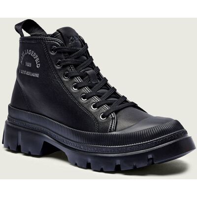 Karl Lagerfeld Skórzane buty trekkingowe czarny 42 Karl Lagerfeld Skórzane buty trekkingowe czarny 42