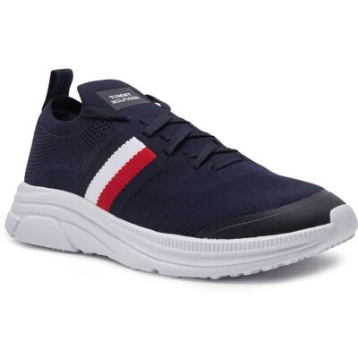 Tommy Hilfiger Sneakersy KNIT STRIPES ESS granatowy 41 Tommy Hilfiger Sneakersy KNIT STRIPES ESS granatowy 41