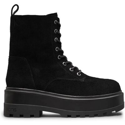 Calvin Klein Jeans Botki zamsz czarny 37 Calvin Klein Jeans Botki zamsz czarny 37