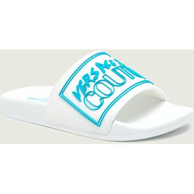 Versace Jeans Couture Klapki FONDO SLIDE DIS.41 biały 42 Versace Jeans Couture Klapki FONDO SLIDE DIS.41 biały 42