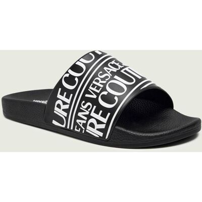Versace Jeans Couture Klapki FONDO SLIDE DIS. SQ1 czarny 45 Versace Jeans Couture Klapki FONDO SLIDE DIS. SQ1 czarny 45