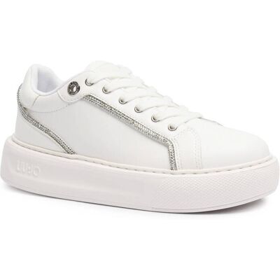 Liu Jo Skórzane sneakersy KYLIE biały 36 Liu Jo Skórzane sneakersy KYLIE biały 36
