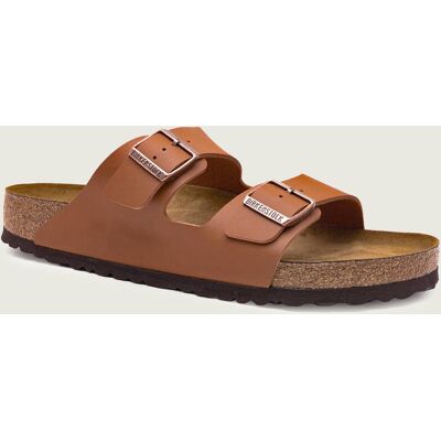 Birkenstock Klapki Arizona SFB BF z dodatkiem skóry regular fit brązowy 44 Birkenstock Klapki Arizona SFB BF z dodatkiem skóry regular fit brązowy 44