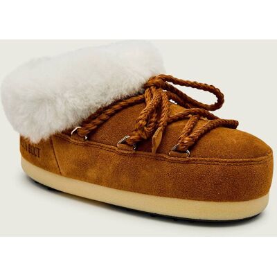Moon Boot Śniegowce EVX shearling zamsz brązowy 39/40 Moon Boot Śniegowce EVX shearling zamsz brązowy 39/40
