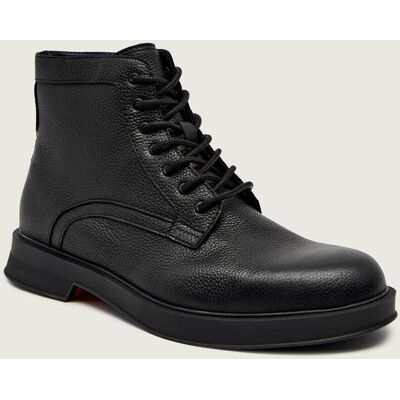 HUGO Skórzane buty wysokie Lenner_halb_grlt czarny 42 HUGO Skórzane buty wysokie Lenner_halb_grlt czarny 42