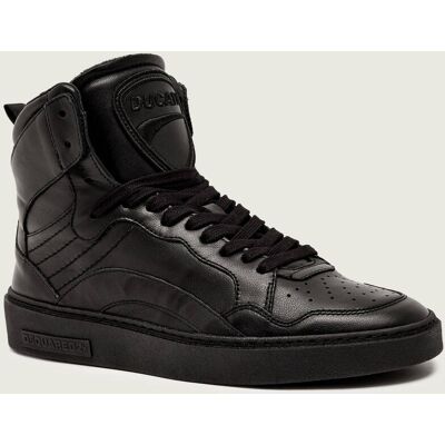 Dsquared2 Skórzane sneakersy Rider czarny 40 Dsquared2 Skórzane sneakersy Rider czarny 40
